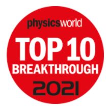 Physics World announces its finalists for the 2021 Breakthrough of the Year!